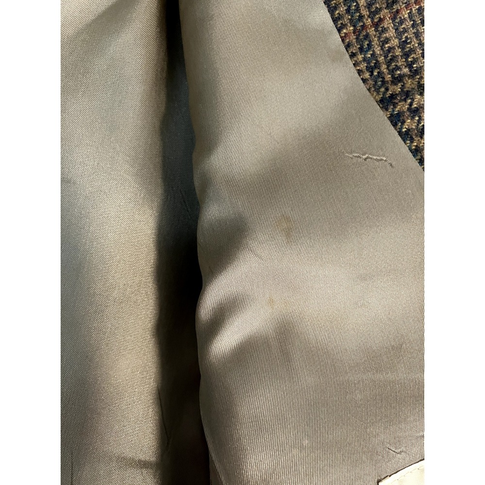 Vintage Evan Picone Wool Blazer Houndstooth Plaid Academia Castner Knott Co - Picture 10 of 10